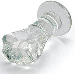 Glass Crystal Anal Plug Fist Hand Butt Plug, G-Spot Anal Pleasure Trainer, Transparent Extra Large Sm Anal Plugs Butt Plug Dildo Penis For Women Men Masturbation (M)