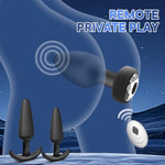 Anal Plug Sex Toys Vibrator- 3Pcs Silicone Anal Toys Butt Plug Training Kit With Remote Control 10 Frequency Vibration, Adult Sex Toys & Games, Suitable For Men And Women And Couples Fun