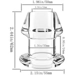 Hollow Anal Vagina Expander Silicone Anal Butt Plug Transparent Anus Dilation Dilator Enema Sex Toys Prostate Massage For Adult Women Gay Men (White)