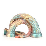 20.39 Inch Realistic Fantasy Alien Knot Anal Plug with Wide Flared Base for Prostate Stimulation and Deep Exploration, Premium Silicone Textured Monster Dildo for Men and Women,Rainbow