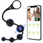 Anal Beads Vibrator Sex Toys - 14.5 Inch App Remote Control Butt Plug G-Spot Vaginal Prostate Massager With 9 Vibrating Modes, Waterproof Penis Ring Vagina Stimulator Adult Toys For Men & Women