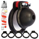 Adjustable Chastity Belt Men Cock Cage Ufo Mars-30 By , 5 Rings