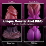 9" Thick Horse Huge Monster Dildo, Big Knot Fantasy Dragon Dildo Anal Sex Toys With Strong Suction Cup, Giant Dog Knotted Alien Silicone Animal Wolf Adult Toy For Gay Women Men
