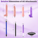 Sex Machine,Automatic Thrusting Dildo Machine With Suction Cup,Dildo Machine For Women With 8 Attachment Sex Toys Adult Sex Toy