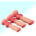 Realistic Dog Dildo for Beginners,Thick Fake Penis Multiple Options XL L M S XS Adult Sex Toy Soft Knot Wolf Dildos for Couples Men Women G-spot Anal Canine Lesbian dildoes (XS)