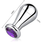 Big Anal Plug Bulb Shape Jewelry Butt Plug Trainer Set Anal Massager Sex Toy For Men Women (S)
