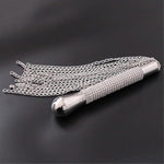 Sm Bdsm Sex Whip, Metal Diamond Handle Chain Whip Flogger Flirting Fantasy Fetish Hand Paddle Flirting Fantasy Sex Toys Fetish Kinky Restraint Bondage Sex Role Play For Adults Paddles Tickler Wip