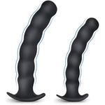 Anal Plug Trainer Kit, Pack Of 2 Silicone Butt Plug Training Set Thread Anal Beads With Narrow Flared Base Adult Sex Toy For Men Women