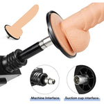 Sex Machine Attachment,3.8'' Suction Cup Adapter With 3Xlr Connector For Sex Machine Love Machine,Dildo Holder,Black