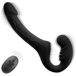 Strapless Strap On Double Sided Dildo For Women, 10 Strong Vibrating Anal Clitoral G Spot Vibrator With 6 Inch & 4 Inch Realistic Dildo, Wearable Pegging & Lesbian Sex Toys With Remote Control