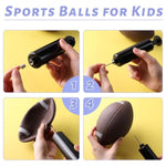4-Pack Sports Balls For Toddlers & Kids, Playground Balls With Pump, 5-Inch Soccer Ball, Basketball, Kickballs, Stockings For Grandkids, Toys For 2+ Boy Indoor/Outdoor Play