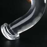 Romi Anal Dildo Butt Plug With Strong Suction Cup Anus Dilator Prostate Massager G-Spot Stimulation Anal Sex Toys For Male Female Masturbation Transparent Tpe (L)