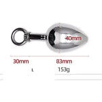 Stainless Steel Anal Plug Anal Beads For Beginners Butt Plug Trainer Set Anal Massager Sex Toy For Men Women Personal Massager(S)