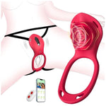 Couples Rose App Remote Control Wearable Vibrator, Couple Women Adult Sex Toys Games For Men, Hands Free Panty Clitoris Vibrator Vibrating Cock Ring, Bdsm Female Sex Toy Clitoral Stimulator