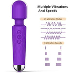 Rechargeable Personal Wand Massager + 22Inch Super Long Anal Beads
