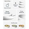Pasta Bowls 45 oz, Salad Bowls Set for Serving Soup, Pasta, Noodle, Dinner, Large Kitchen Bowl Plates, Microwave Safe - 8.5 Inch, Set of 4, White