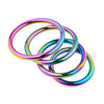 Metal Cock Ring For Men, Colourful Penis Ring Sexual Stimulation Device In 4 Sizes, Men'S Scrotum Pendant Sm Bondage Sex Toy, Mirror Polishing, Easy To Clean & Carry (55Mm)