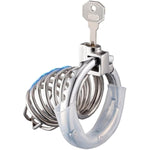 Metal Chastity Cage With Adjustable Rings,Ventilation Chastity Belt For Men Cb Bondage Cock Cage Sex Toy For Couples,Male Penis Slave Training (Rycb-073)