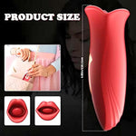 Adult Sex Toys Vibrator For Women Red, Clitoris Stimulator, Tongue Licking Mouth Sex Toy Vibrador, Intimate Massager Sexual Pleasure Tool, 10 Vibration And Kissing Modes