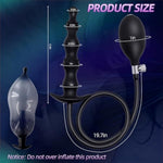 New Silicone Inflatable Anal Plug With Central Axis Body Safe Silicone Anal Airbag Pump With Quick Release Valve, Suitable For Men, Women And Beginner To Advanced
