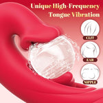 3-in-1 Rabbit Vibrator Adult Toys for Women Dildo Sex Toys