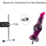 Sex Machine Dildo,8.6 In Knot Dildo Silicone Monster Dildo With Quick Air Connector For Thrusting Sex Machine,Sex Machine Attachments