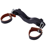 Cock Bondage Flail With Wooden Clip, Adjustable Ankle Cuffs Scrotum Humbler Bdsm Penis Adult Sex Toys Men Sm Cbt Testicle Toys, The Extreme Bdsm Enforcer Humbler With Ankle Restraints