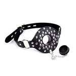 Adjustable Ball Gag Set - PU Leather Ball & Mouth Gag with Chain, Intimate Play Gear for Couples Men & Women, Carnival Valentine's Day Sexual Wellness Accessory