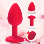 Anal Plug Butt Plug Rose Sex Toy For Adults Women Men Silicone Anal Training Toy Prostate Massager For Female Male Anal Stimulator Comfortable Long-Term Wear