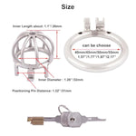 Metal Male Chastity Device Small 304 Steel Stainless Comfortable Cock Cage Adult Game Sex Toy D240 (1.57 Inch / 40Mm)