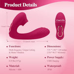 Vibrator Sex Toys Tongue Adult Toys For Women G Spot Toy Couple Play, Vibrating Sex Toy For Double Stimulation
