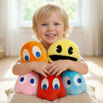 6Inches Pac Plush Toy, Ghost Stuffed Plushes,Set Of 5 Toys Can Be Used For Party Decoration, Soft And Comfortable Stuffed Animal, Suitable For Birthday Gifts, Children'S Day Giftsetc.