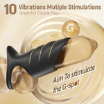 Vibrating Cock Ring Penis Sleeve Vibrator, 10 Vibrations Penis Extender Adult Sex Toys For Men Penis Testicles G Spot Stimulation Penis Ring Vibrator, Couples Sex Toys Male Erection Female Pleasure
