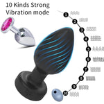 Anal Plug Adult Sex Toy- 2Pcs Butt Plug Wireless Remote Control, Adult Sex Toys Anal Plug Vibrating Men Prostate Massager With 10 Frequency Vibrating, Anal Toys Sex Plug Vibrator All Mens Women