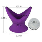 Silicone Anal Butt Plugs:Hollow Tunnel Anal Plug Anal Trainer Purple Anal Training Anal Sex Toys For Men Women Couples Soft Anus Dilator Anal Sex Trainer V-Shape Bdsm Toys Anal Toys (M)