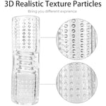 Male Masturbator Penis Pump Male Sex Toy, Transparent Penis Sleeve Pocket Pussy Stroker Penis Ring With 3D Vagina Texture, Manual Sucking Masturbation Penis Extender Enlargement Adult Sex Toys For Men