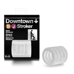 X5 Men Downtown Bj Stroker - Oral Sex Enhancing Masturbator Ribbed Male Stroker - Use Solo Or With Your Partner - Ultra Soft Made From X5 Plus Sex Toy For Men And Couples - Clear