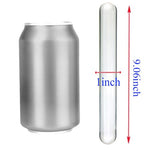 Glass Anal Plug Large Butt Plug, Glass Dildo Big Anal Butt Plug Sex Toys Transparent Smooth Anal Plug Glass Double Ended Dildo G-spot Stimulation Adult Sex Game Toy for Men Women (2.5cm)