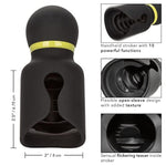 Boundless Flickering Stroker - Rechargeable Vibrating Adult Male Pleasure Toy - Black