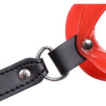 Open Mouth Gag Red Lips Shaped Opening O Ring Mouth Gag Silicone Opening Gag Sex Toys Mouth Gags For Adult Play Bondage Leather Strap Lips Ring Open Gag For Couples Toys Mouth Gag Games