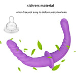 13"Strapless Strap On Dildos? Realistic Silicone Dildo ?Adult Sex Toy ?Double-Ended-Dildos Purple