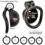 Male Press-Lock Chastity Cage Small Set With 5 Rings And Metal Urethral Dilator, Flat Penis Plug Cage, Adult Extreme Lightweight Chastity Device Slave Fetish Sm Bondage Sex Toys For Gay Men