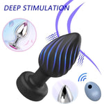 Anal Plug Adult Sex Toy- 2Pcs Butt Plug Wireless Remote Control, Adult Sex Toys Anal Plug Vibrating Men Prostate Massager With 10 Frequency Vibrating, Anal Toys Sex Plug Vibrator All Mens Women