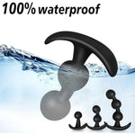 Silicone Anal Beads, Built-In Activity Ball Butt Plugs With Curved Base For Anus Stimulation, Massage Anal Trainer Anal Plug For Men Women And Couples (2 Anal Beads)