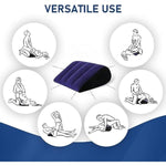 Triangle Inflatable Sex Position Pillow - Couples Toy For Deeper Intimacy And Support - Adult Furniture For Enhanced Pleasure And Comfort, Blue