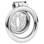 Stainless Steel Male Chastity Device Cock Cage Smooth Metal Bondage Locked Penis Exercise Cage Sex Toy For Men Couple (1.96 Inch)