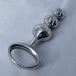 Stainless Steel Anal Plug Butt Plug Anal Toys Anal Beads With 3 Beads Prostate Massager Adult Toys Sex Toys For Men Women And Couples
