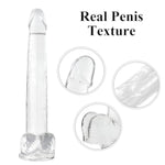 14.5 Inch Huge Realistic Dildo + Heart Shaped Anal Butt Plugs