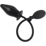 Silicone Adult Sex Toy Expand Inflatable Butt Anal Plug - Body-Safe Medical Grade Waterproof Butt Sex Toy For Male, Female And Beginners (Black Classic Style)