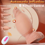 5.5'' To 9.5'' Vibrating Inflatable Dildo, Silicone Thick Anal Dildo Vibrator With Remote Control 7 Vibration Modes & Adjustable Girth, Massive Anal Stretch Sex Toy Women G-Spot & Anal Prostate Play